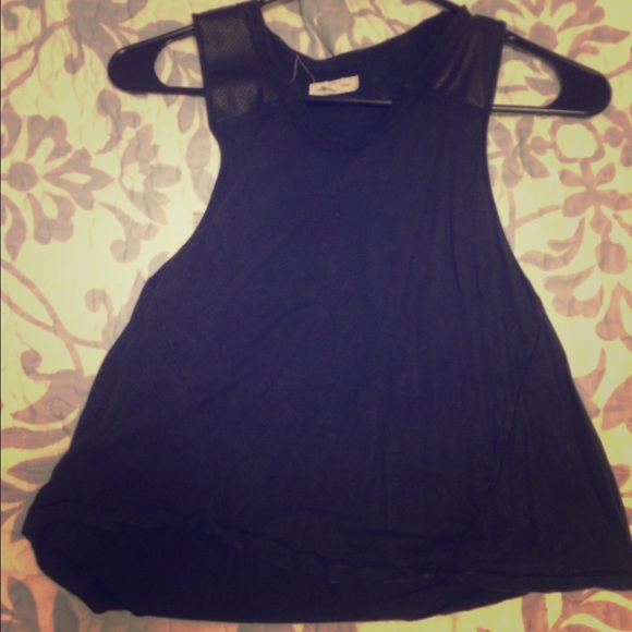 Urban outfitters black crop top