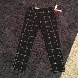 Black, skinny dress pants