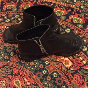 Asos Brand Cut Out Leather Booties