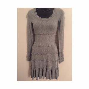 BCBGMaxAzria Gray Sweater Dress