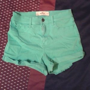 Mint high waisted shorts