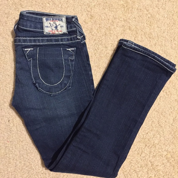 True religion blue denim