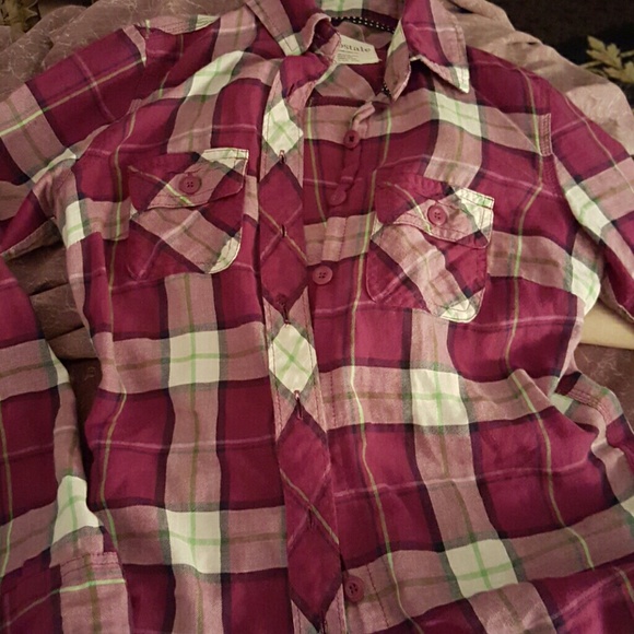 AEROPOSTALE FLANNEL BLOUSE