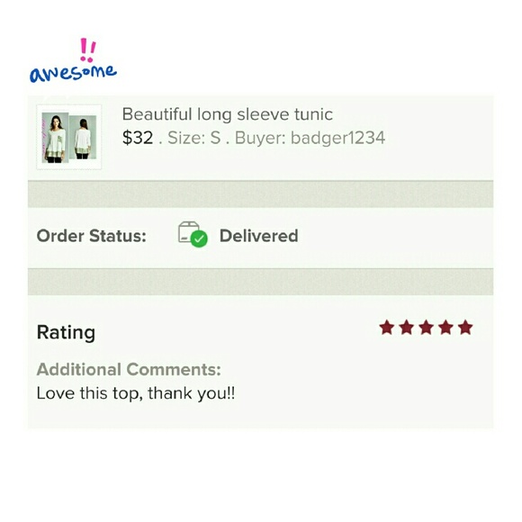 5🌟Beautiful long sleeve tunic - Picture 2 of 2