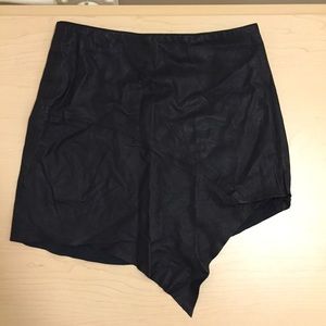 Friend Of Mine Real Leather Mini Skirt