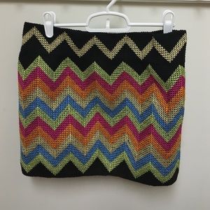 Chevron bandage skirt