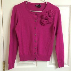 New York & Co pink cardigan