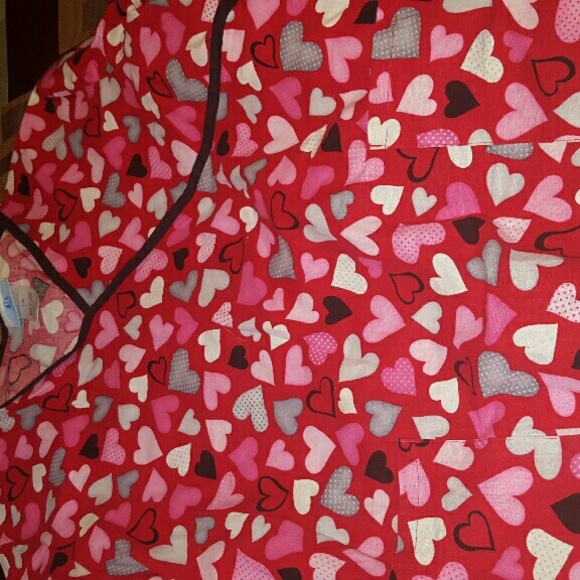Scrub top perfect for valentine's day
