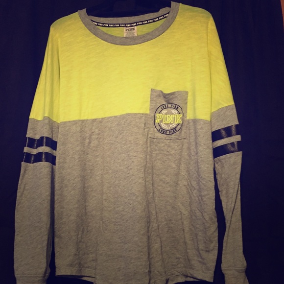 Yellow and grey long sleeve