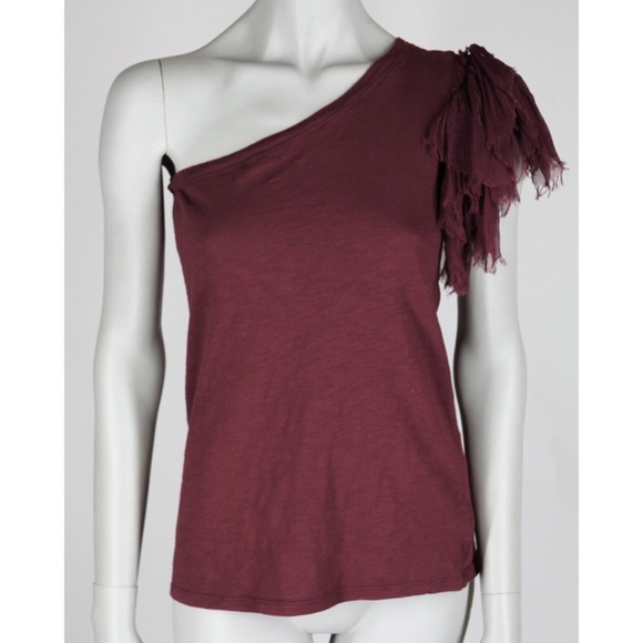 Elizabeth and James One Shoulder Foliage Tee