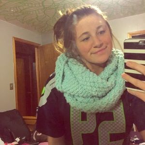 Knitted Thick Infinity scarf