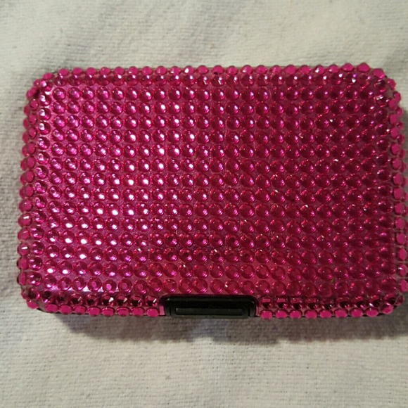 Rhinestone card holder.