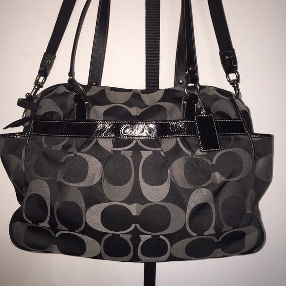 Coach Diaper Bag with Classic Signature Logo