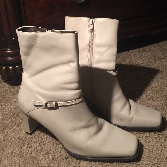 90s Square Heel Ankle Boots