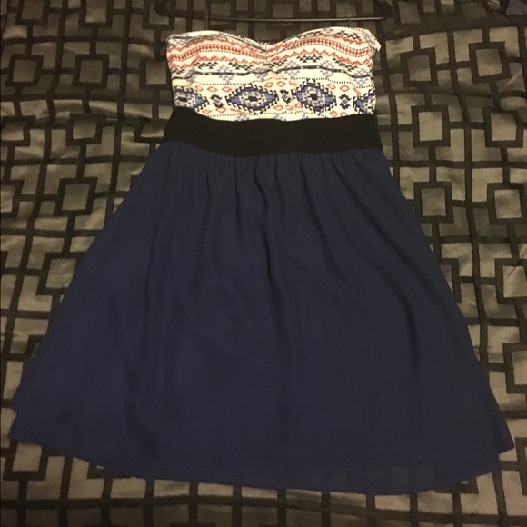 Strapless red, white and blue dress!