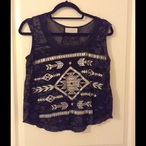 Tribal crop top