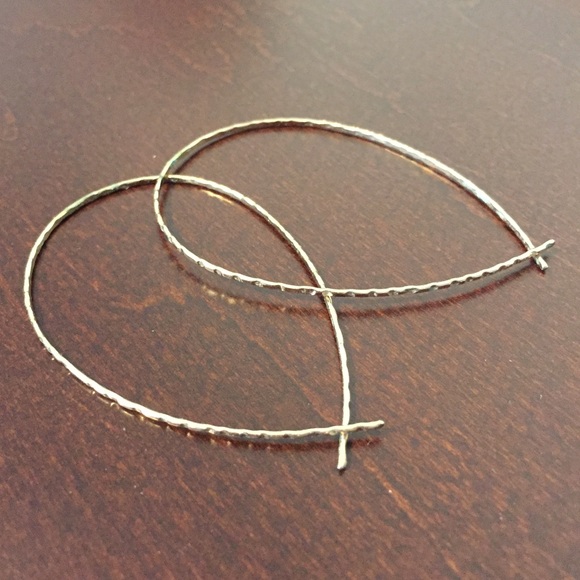 Express Gold Delicate Hoop Earrings