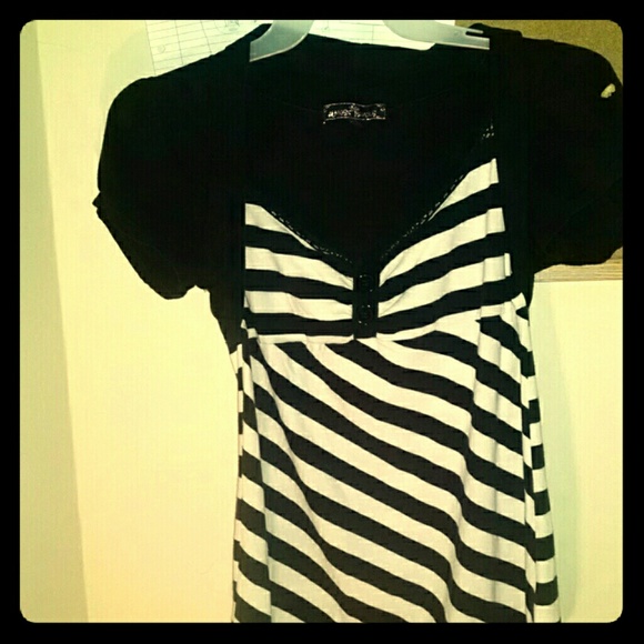 Black and white striped shirt