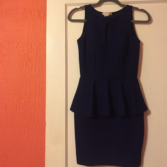 Navy peplum dress!