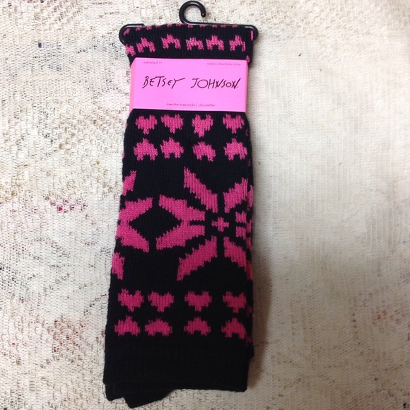 BETSEY JOHNSON over the knee tall socks