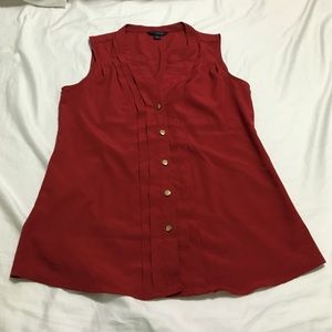 Banana Republic Red Sleeveless Top