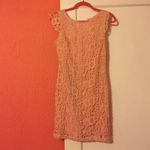 Peak open back dress