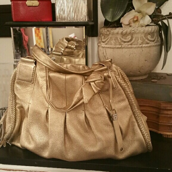 ONE HOUR SALE!!! "Phoebe" Gold Satchel Cole Haan