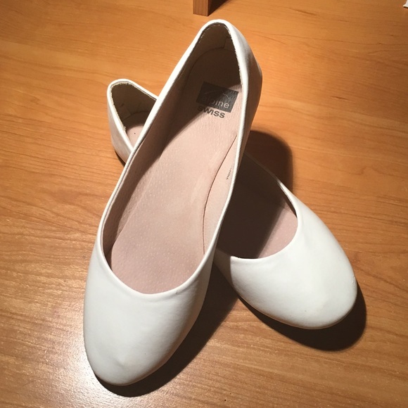 White Ballet Flats