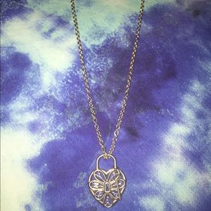 Tiffany & Co. Silver Huge XI Filigree Heart & Key