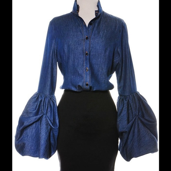 Top posh pic! Exclusive taylormade denim top