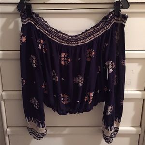 Pacsun off the shoulder crop top