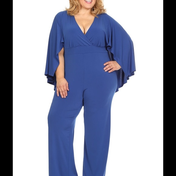 Plus size cape jumpsuit you lovely lady - Picture 1 of 3