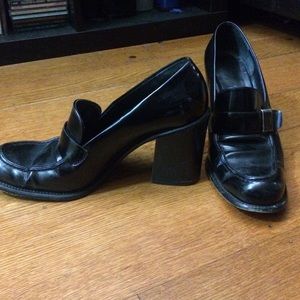 Genuine Prada Oxford-Style Heels