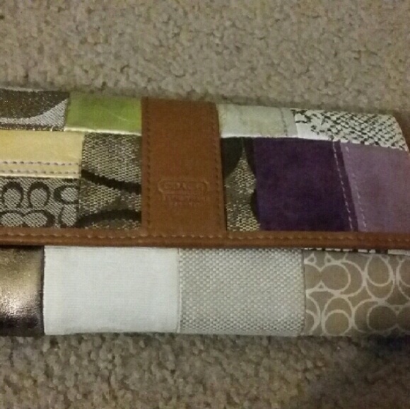 Coach wallet patchwork leatherware est. 1941