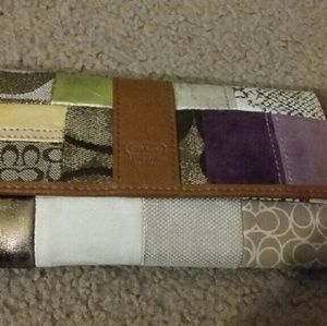 Coach wallet patchwork leatherware est. 1941
