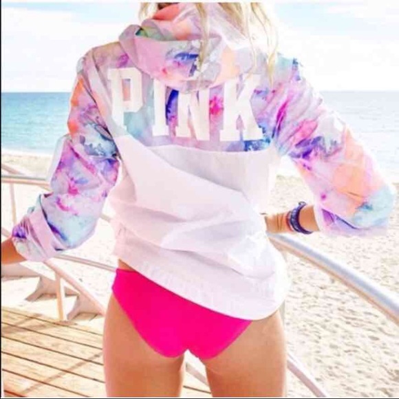 🚫SOLD🚫 VS Pink water pastel anorak - Picture 2 of 2