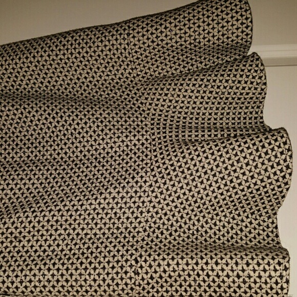 Black and white work skirt