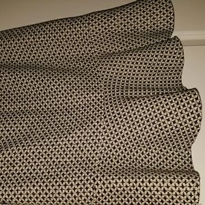 Black and white work skirt