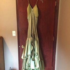 Green formal dress