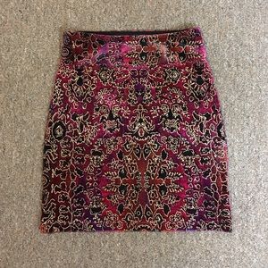 Urban Outfitters velvet mini skirt