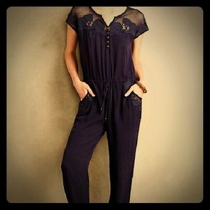 NWT Anthropologie Laced Ravanna Jumpsuit