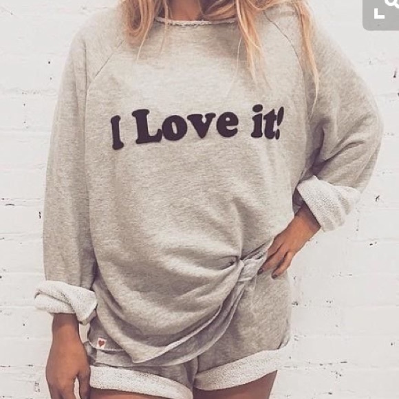 WILDFOX I Love It! Good morning sweatshirt