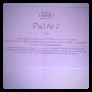 iPad Air 2 64 GB NEVER OPENED  space grey