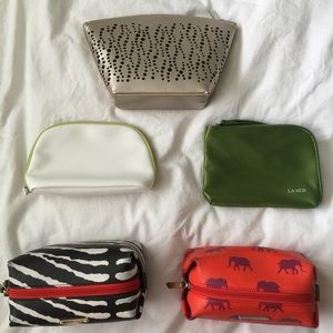 5 makeup bags from Stella & Dot and La Mer