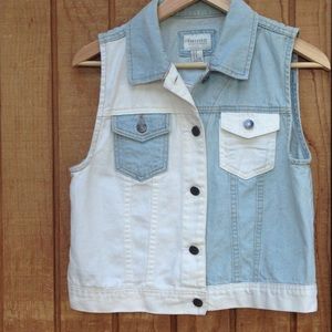 Forever 21 premium denim vest.