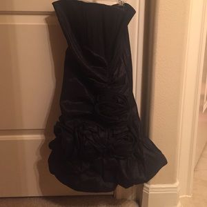 Little strapless black dress