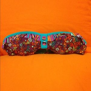 Floral Bikini top with fringe 🌸