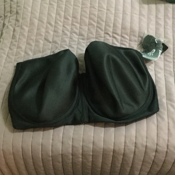 Elila strapless black bra, size 36i