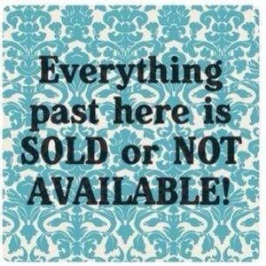 Items below have sold!