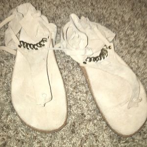 Free people beige sandals